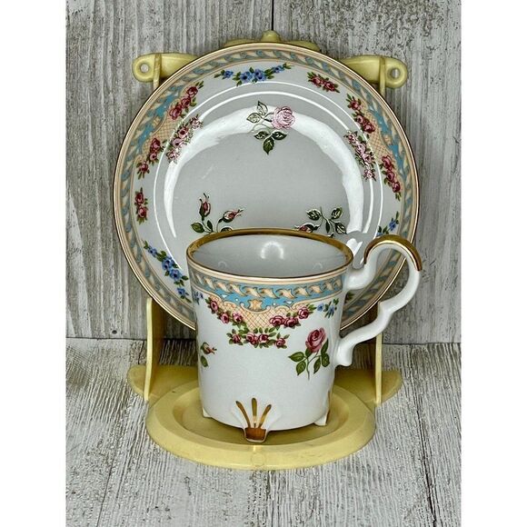 Vintage Demitasse Teacup and Saucer Bareuther The Danbury Mint - Picture 2 of 5